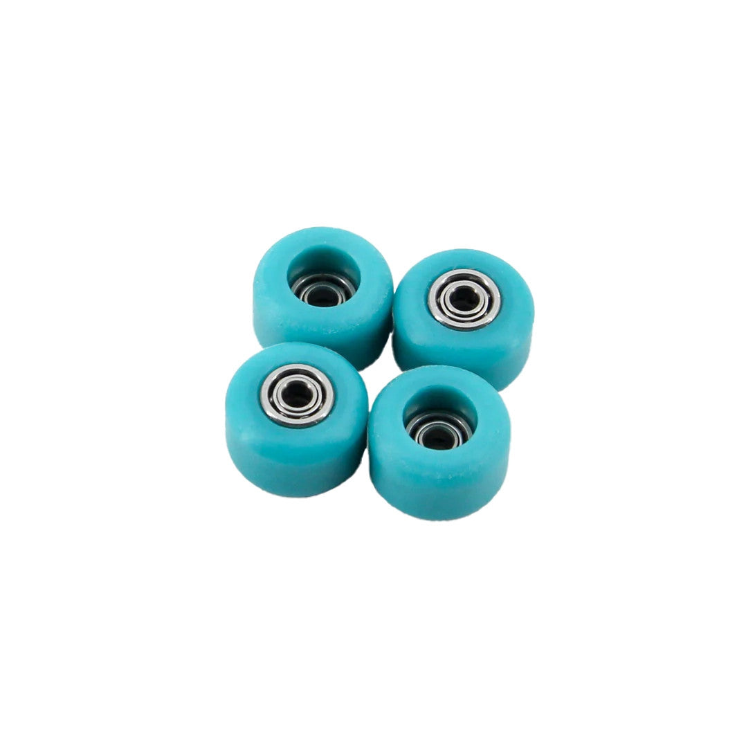 指スケ　YWHEELS Y2 DualW Graphic Blue【ウレタン】 FlatFace G9 Dual Bearing Wheels - Turquoise – FlatFace Fingerboards