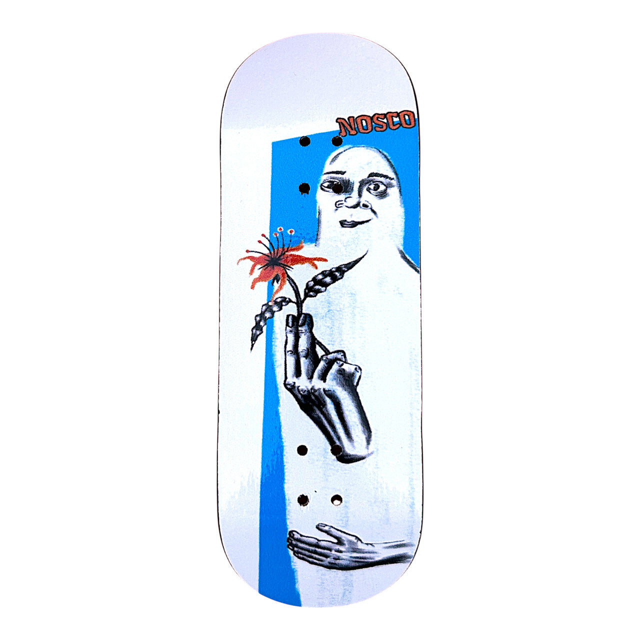 Nosco Deck - NS1 Mellow - 29mm - Hands (White) – FlatFace Fingerboards
