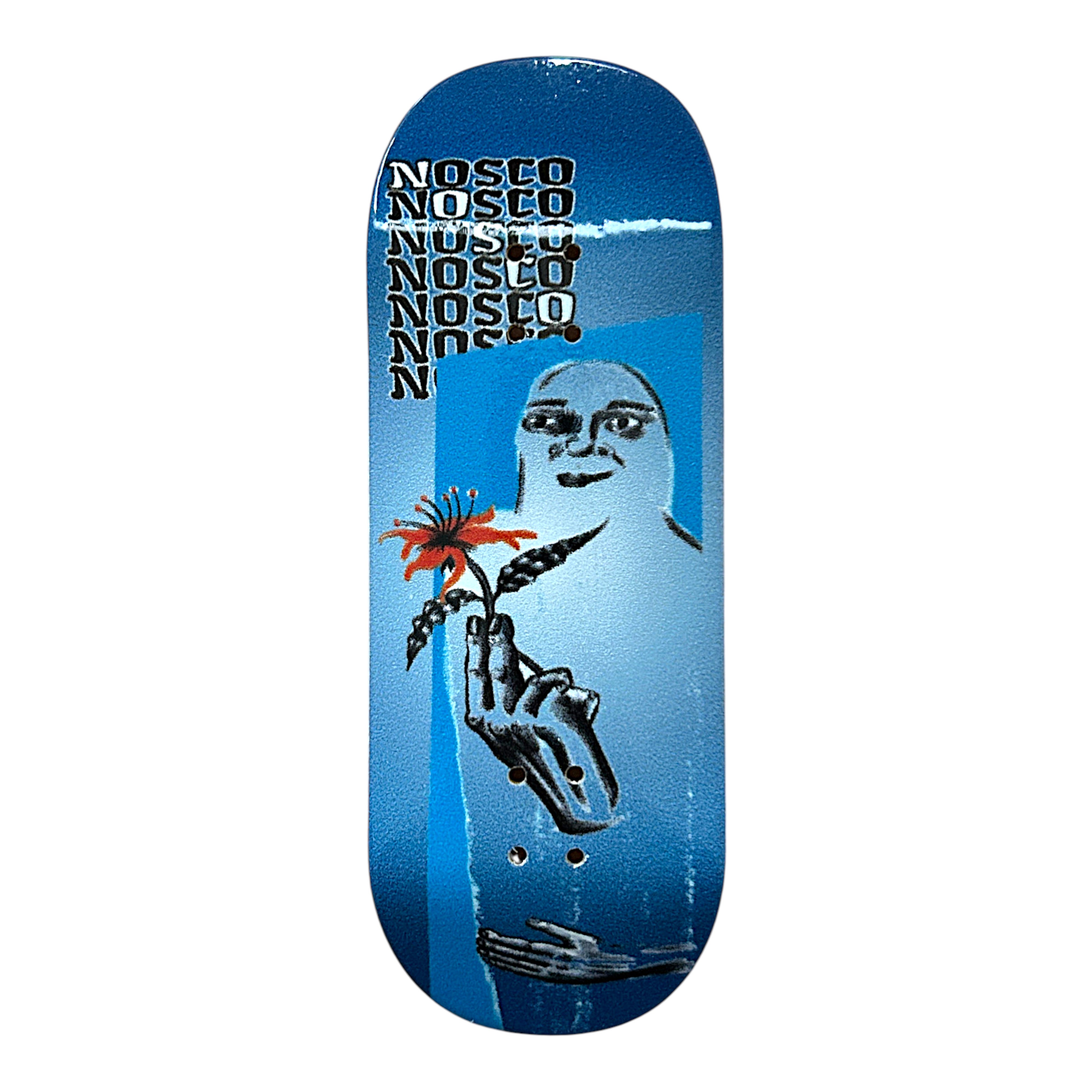 Nosco Deck - NS3 Medium - 29mm - Hands (Blue) – FlatFace Fingerboards