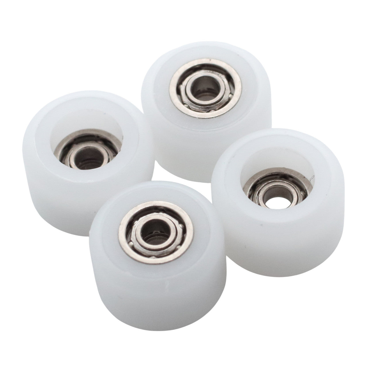 FlatFace Dual Bearing Dual Durometer V1 Bearing Wheels - White/White ...